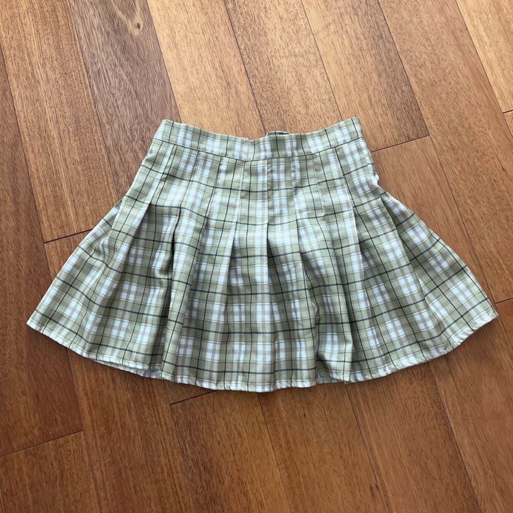 Plaid Green Women's Skirt